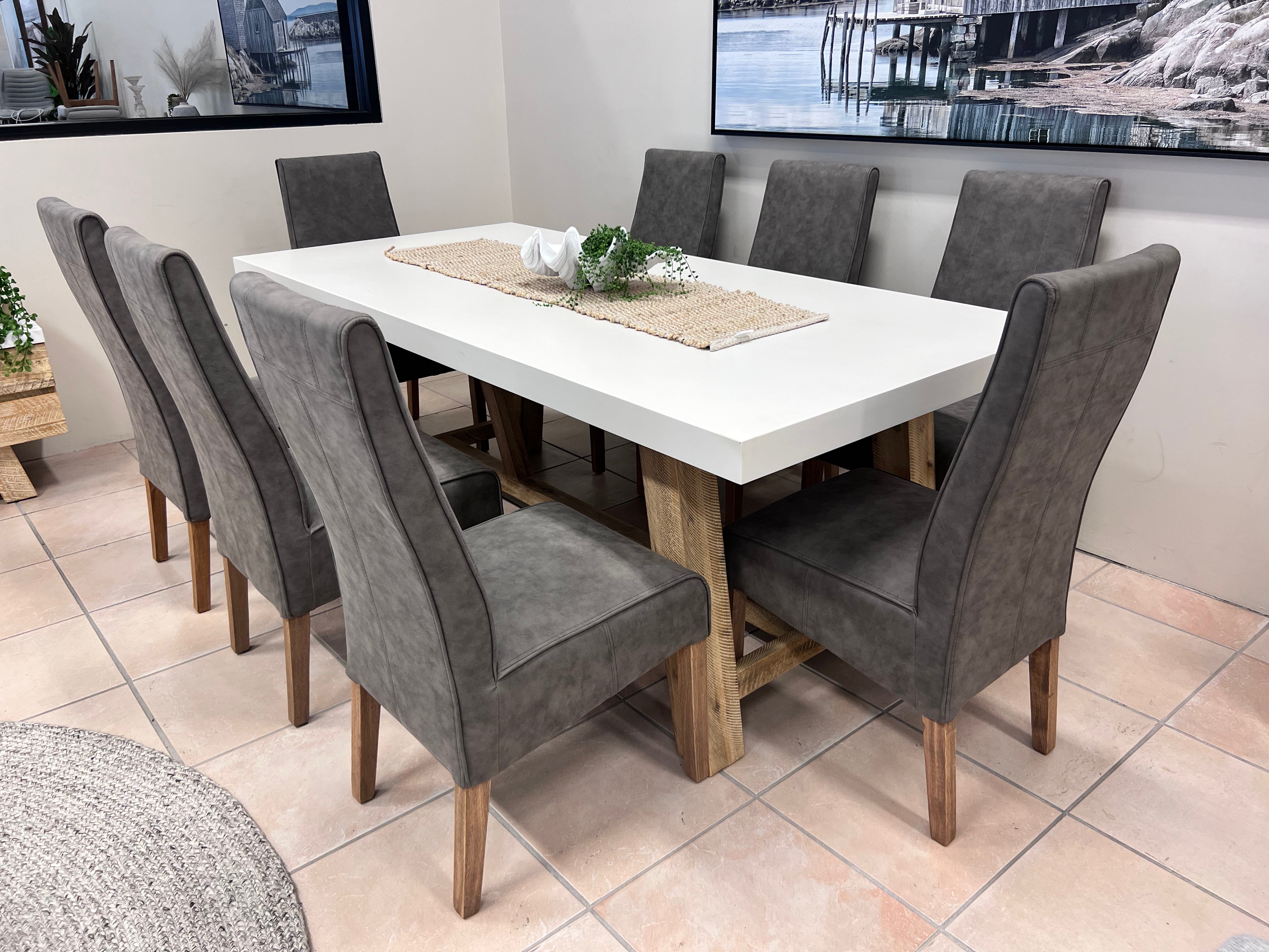 Toledo 9 Piece Package With 2.1m Table 8 Chairs Our Furniture