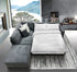 Kelsey Sofabed With Left Chaise & Ottoman in Dark Grey