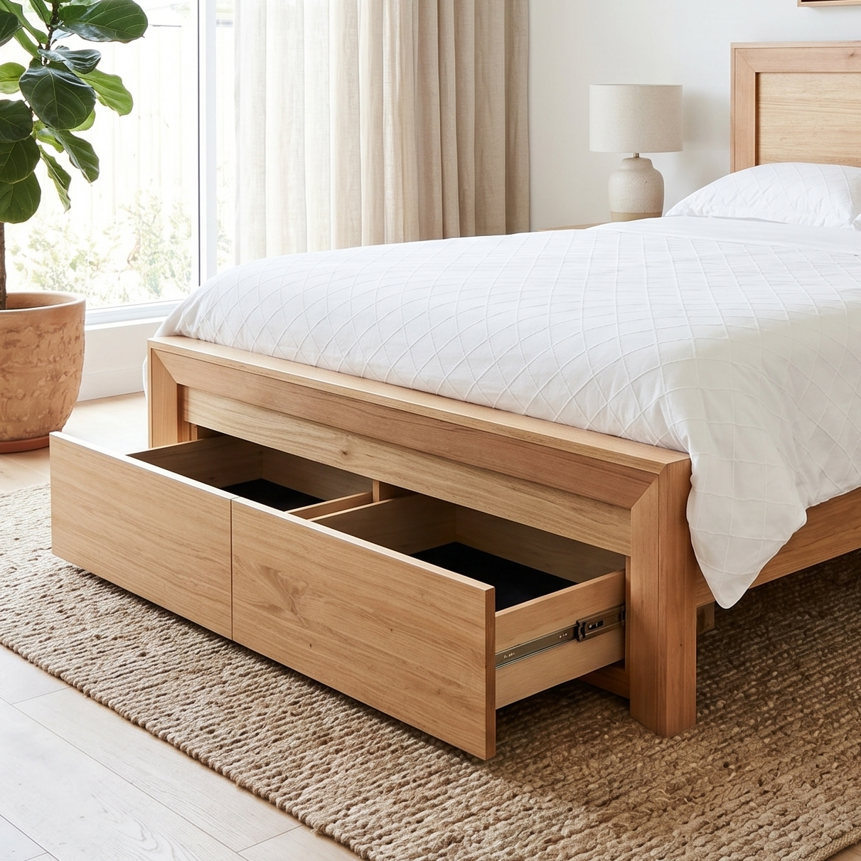 Ottawa Tasmanian Oak Bed Frame