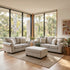Remmy 3+2 Sofa Pair In Natural Grey