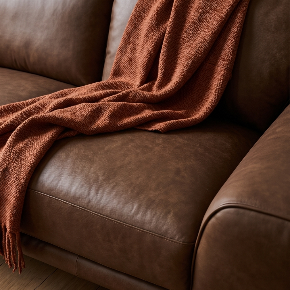 Dutton 3 Seater In Chocolate Leather