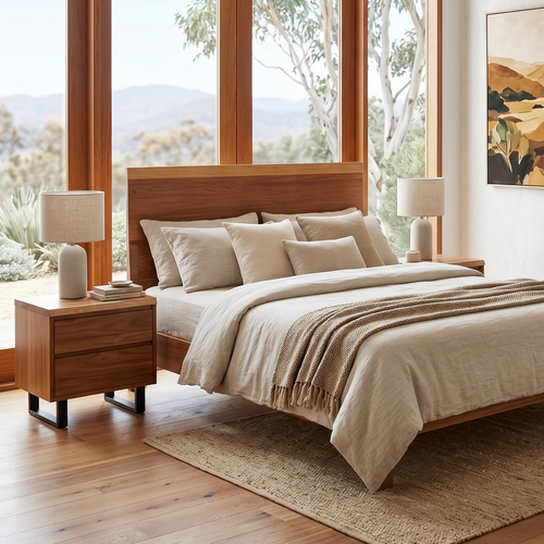 Highland King Size Bed In Tasmanian Blackwood