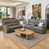 Caruso 100% Leather Modular With 3 x Electric Recliners In Mocha