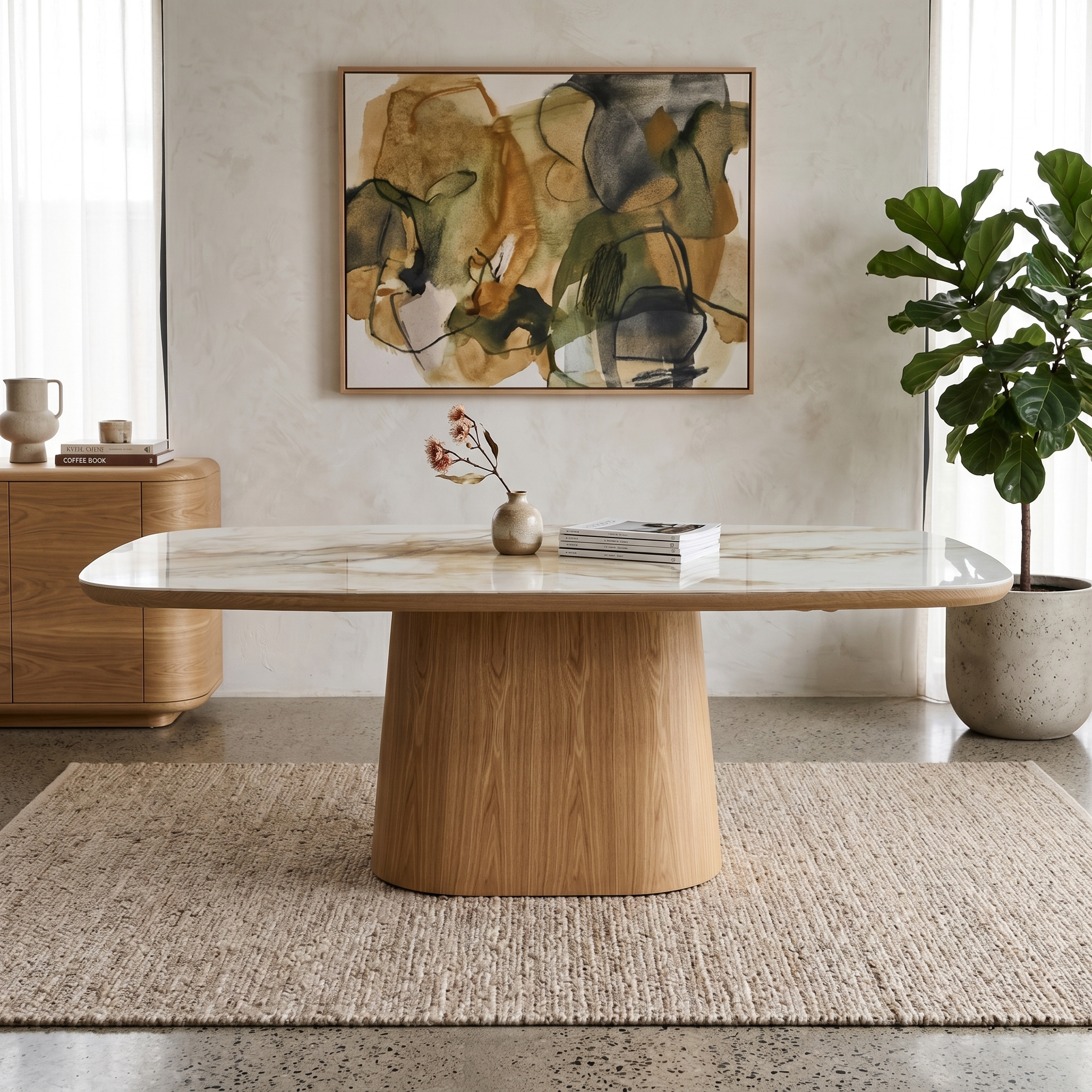Olympus 210cm Dining Table With Ceramic Top