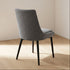 Milano Dining Chair In Dark Grey With Black Leg