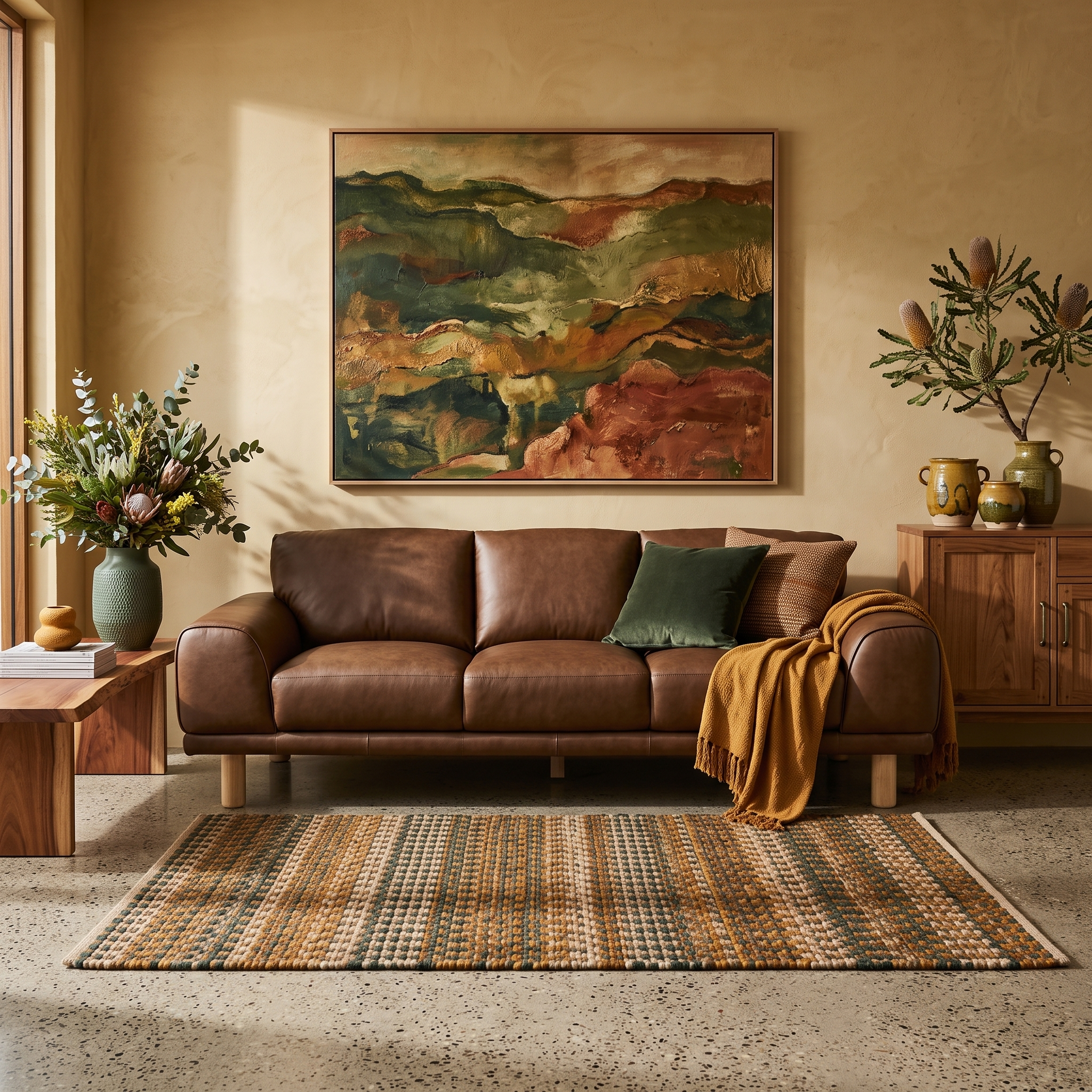 Dutton 3 Seater In Chocolate Leather