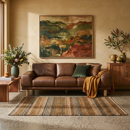 Dutton 3 Seater In Chocolate Leather