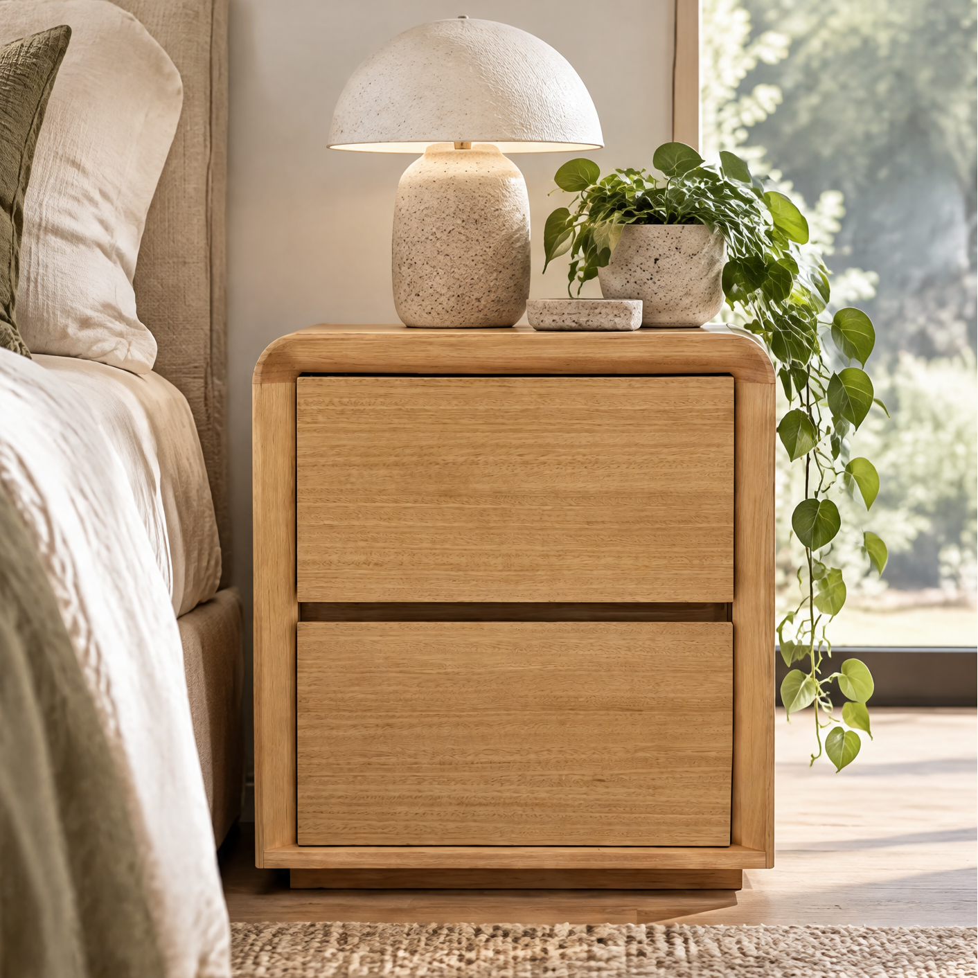 Cassandra Bedside Table In Tasmanian Oak