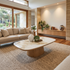 Olympus Oval Coffee Table With Ceramic Top