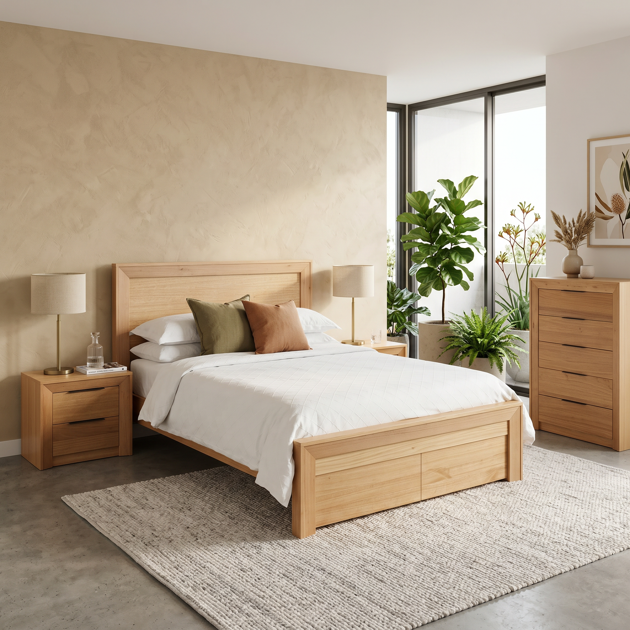 Ottawa Tasmanian Oak 4 Piece Tallboy Package