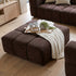 Bradshaw Ottoman In Chocolate