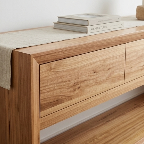 Sussex 200cm Hall Table In Australian Blackbutt Timber
