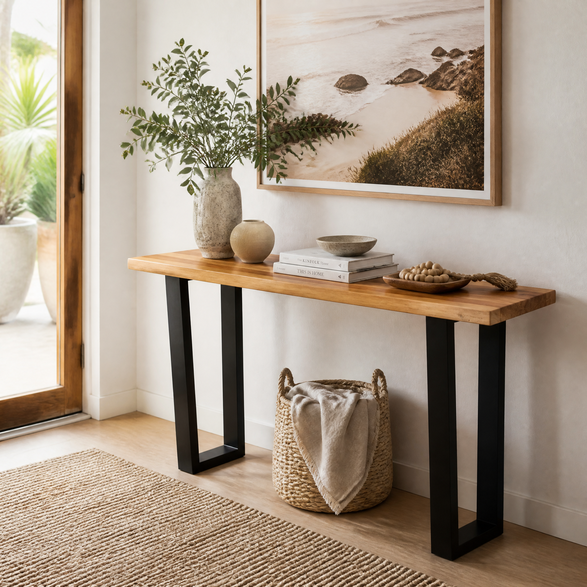 Highland Hall Table In Blackwood Timber