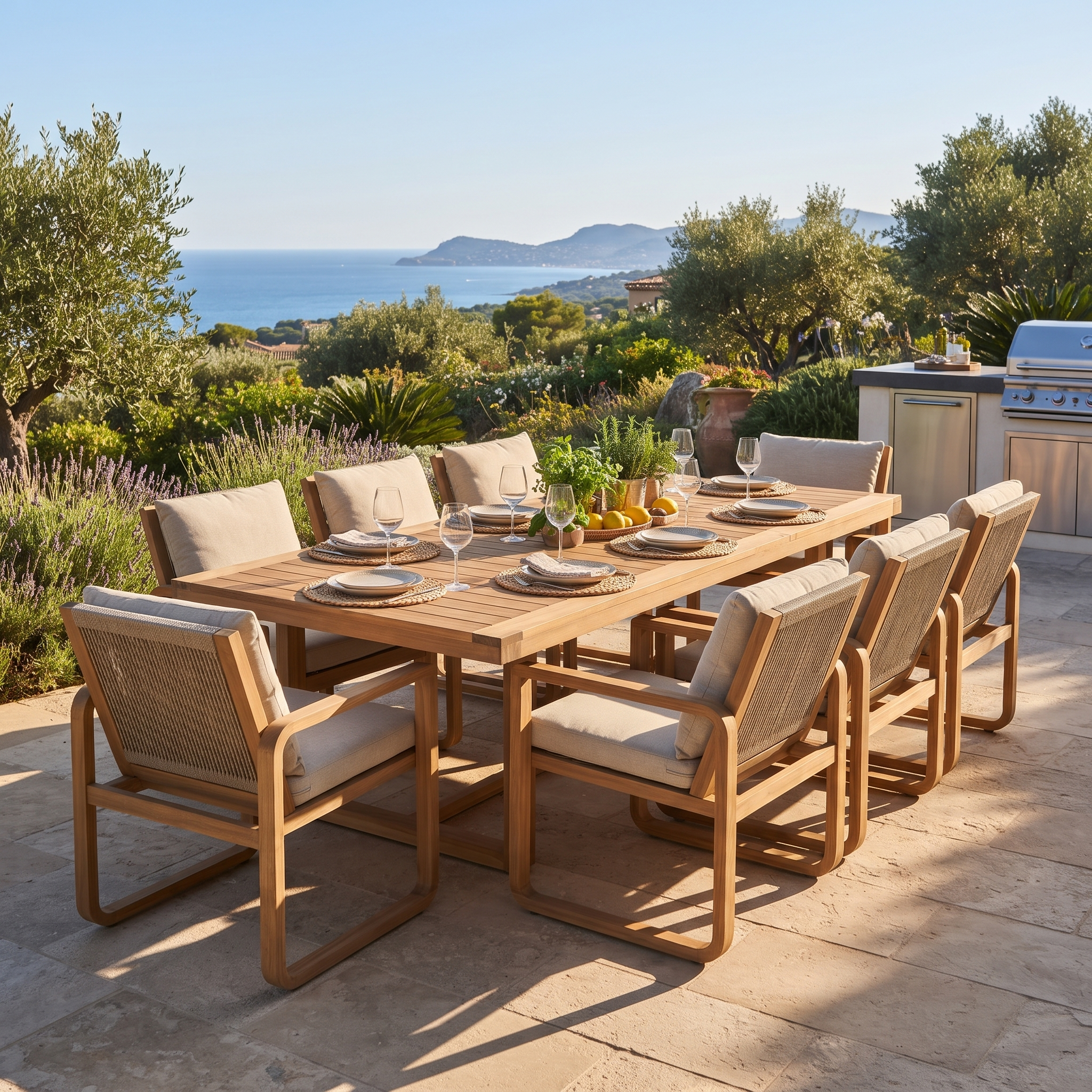 Lando 9 Piece Outdoor Package