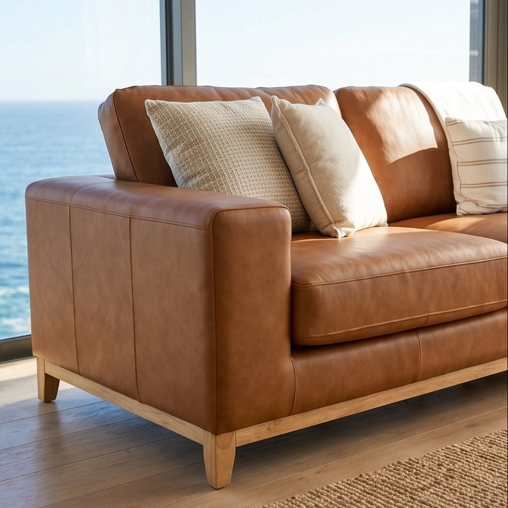 Bliss 3+2 Seater Package In Tan Leather