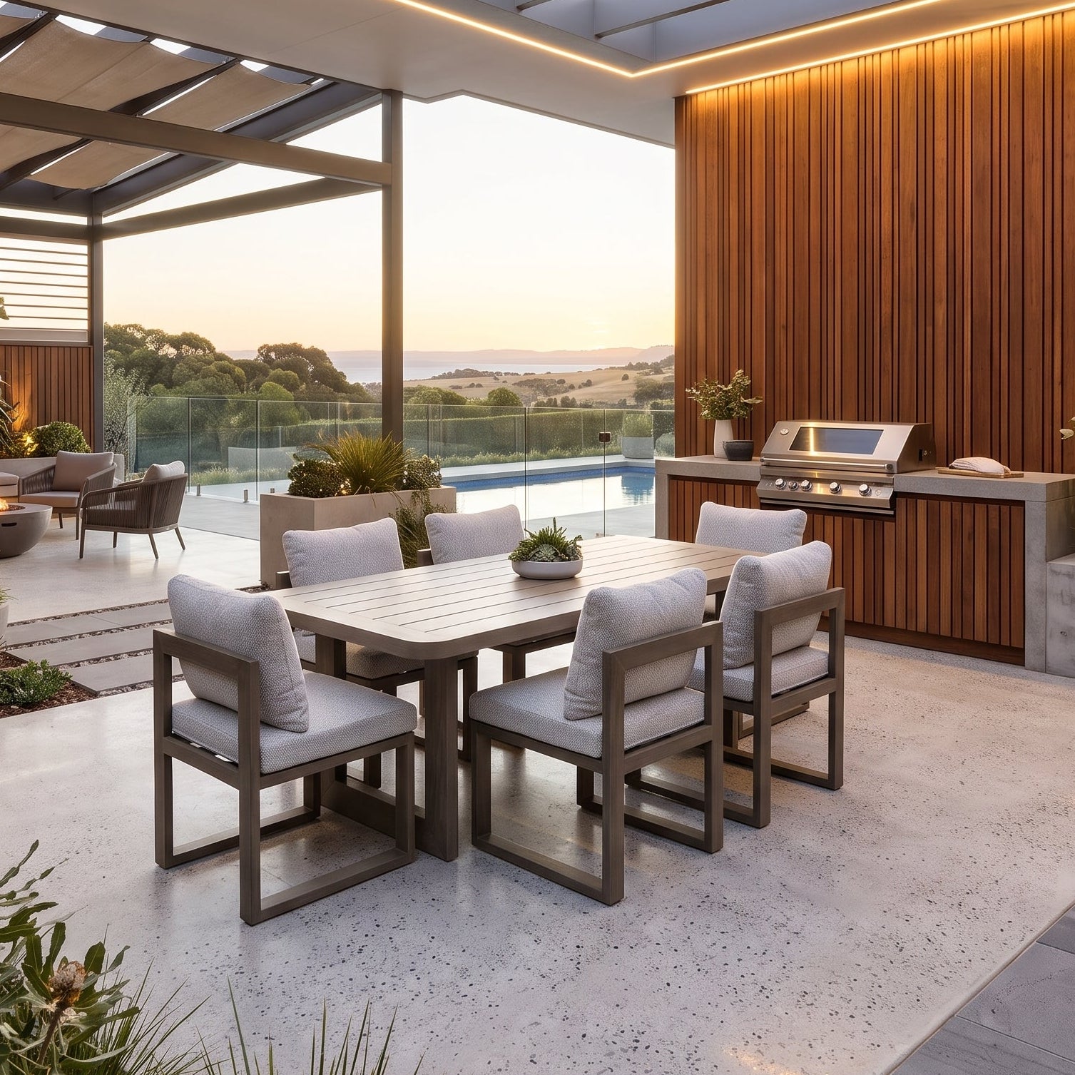 Trinidad 7 Piece Outdoor Dining Package