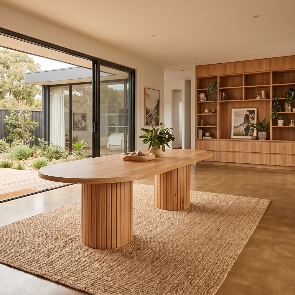 Morocco 270cm Long Table In Natural Australian Messmate
