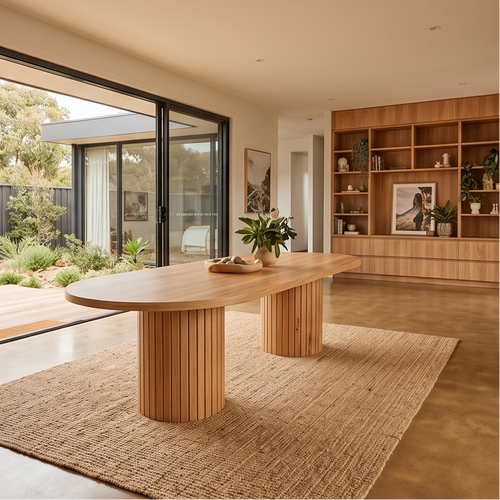 Morocco 270cm Long Table In Natural Australian Messmate