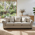 Remmy 3 Seater Sofa In Natural Grey