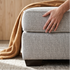 Pearce Ottoman In Soft Grey
