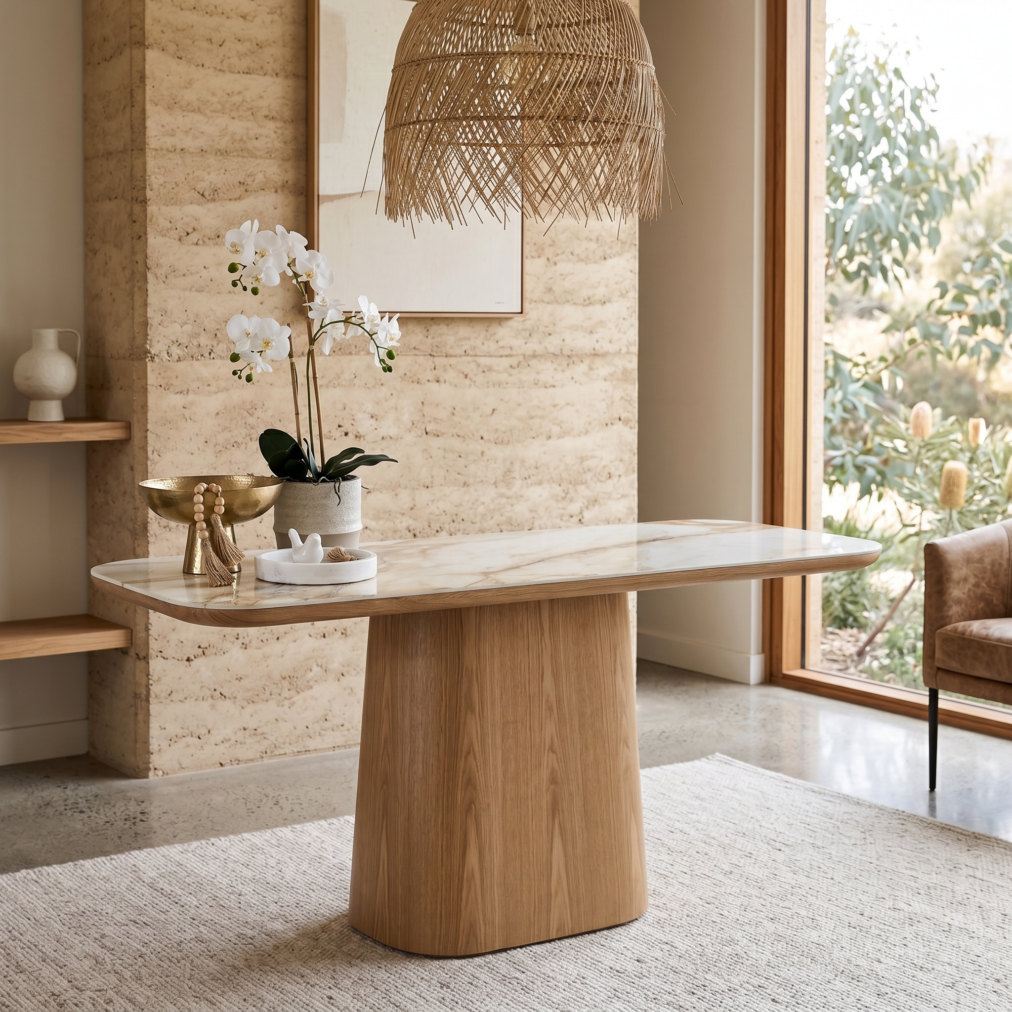 Olympus Hall Table With Ceramic Top