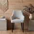 Clinton Dining Chair In Natural With Black Leg