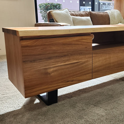 Highland 180cm Wide TV Unit In Blackwood