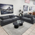 Justine 4+2 Seater Sofa Pair in Charcoal