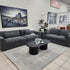 Justine 4+2 Seater Sofa Pair in Charcoal