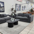 Justine 2 Seater In Charcoal