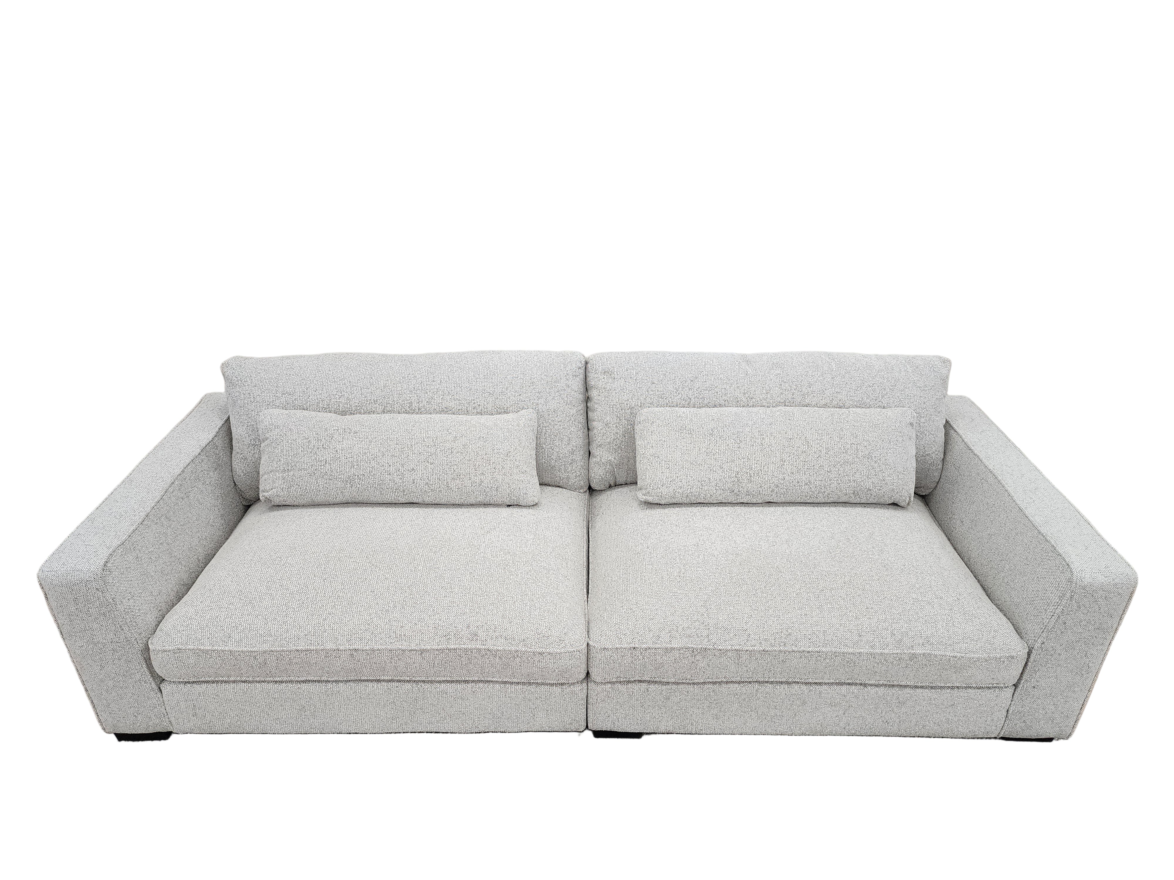 Justine 4+2 Seater Sofa Pair in Salt & Pepper