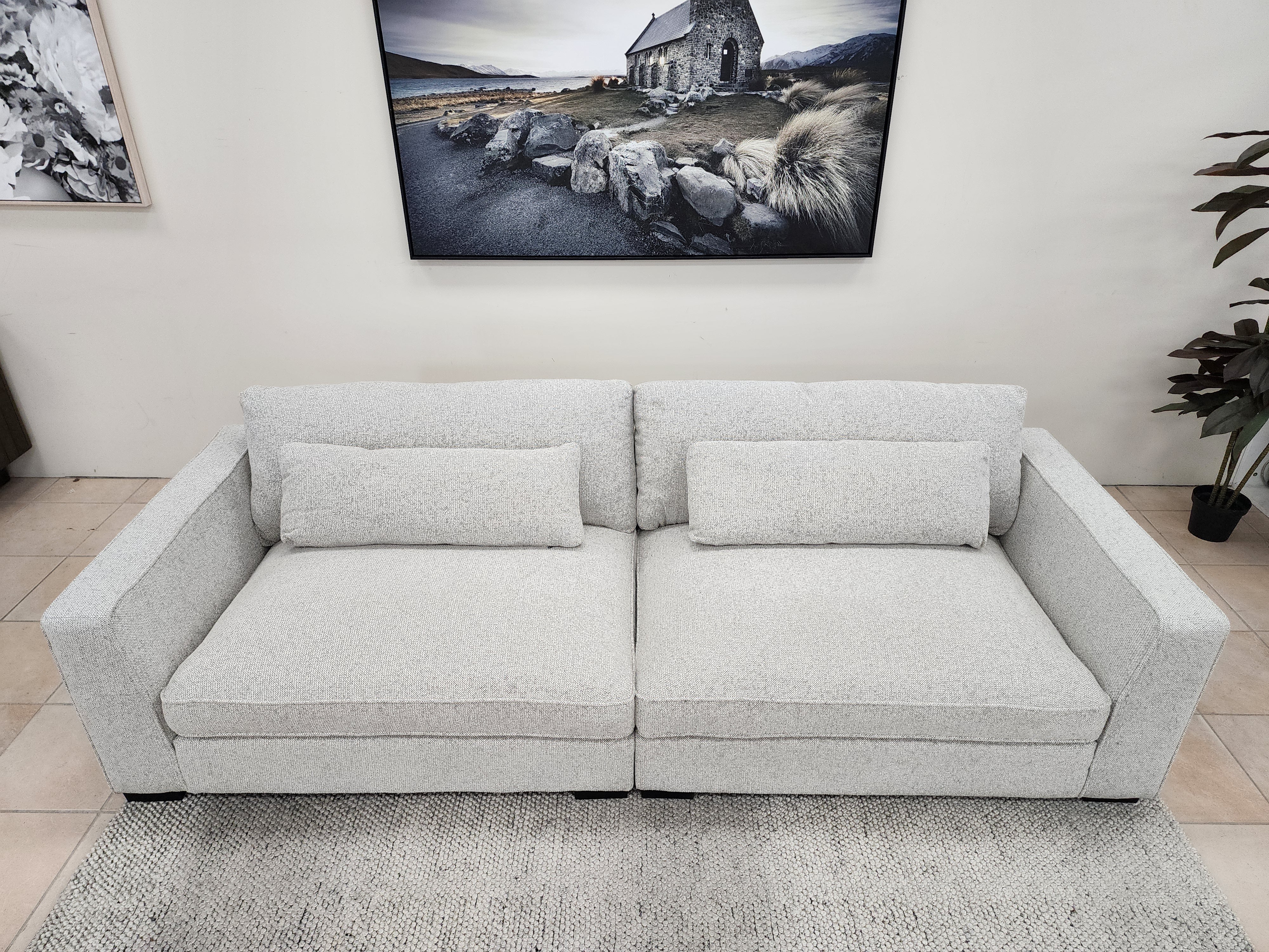 Justine 4 Seater In Salt & Pepper