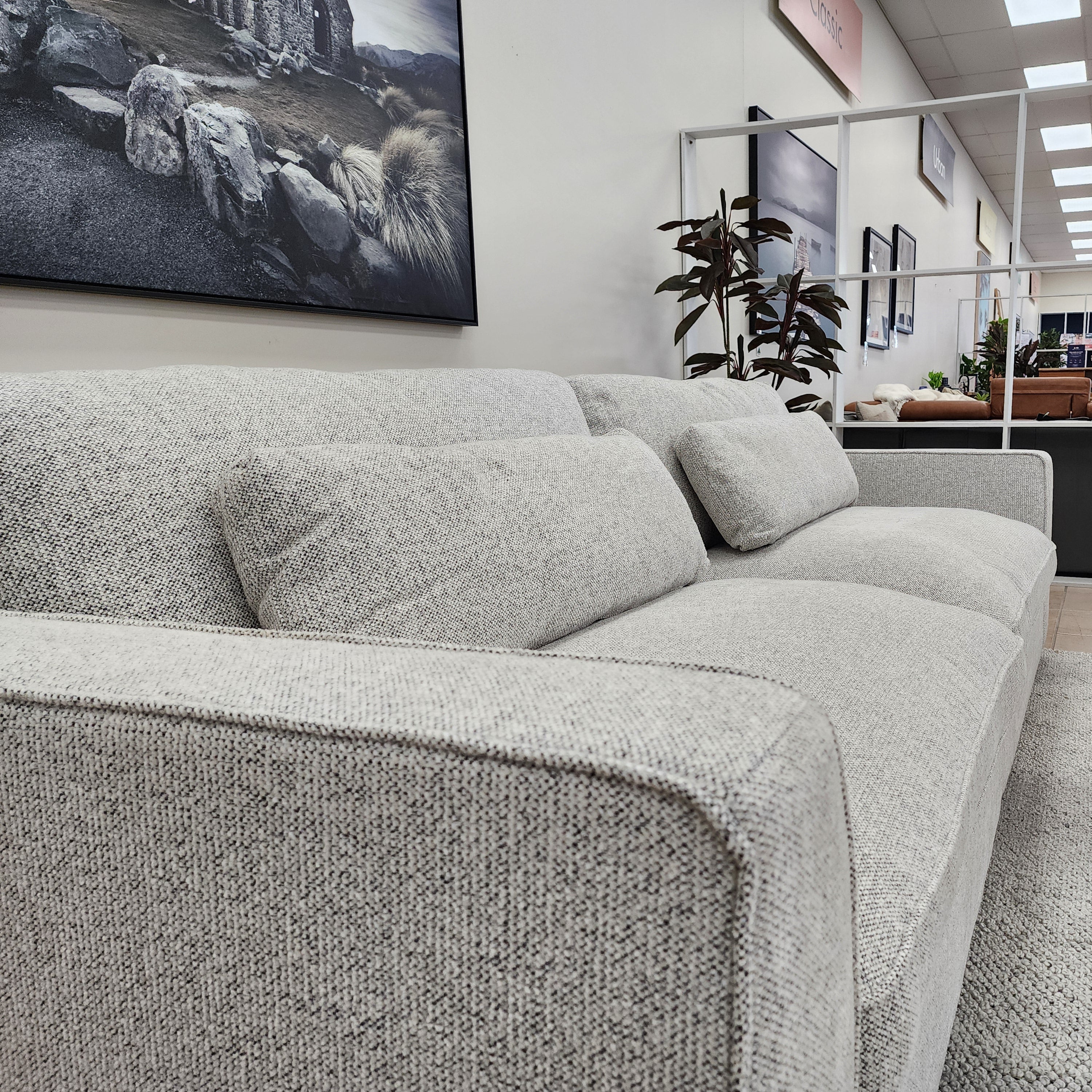 Justine 4 Seater In Salt & Pepper