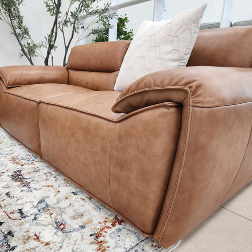 Phillipe 2 Seater Sofa In Tan Leather