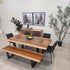 Highland Blackwood 7 Piece Dining Package With Bench Seat