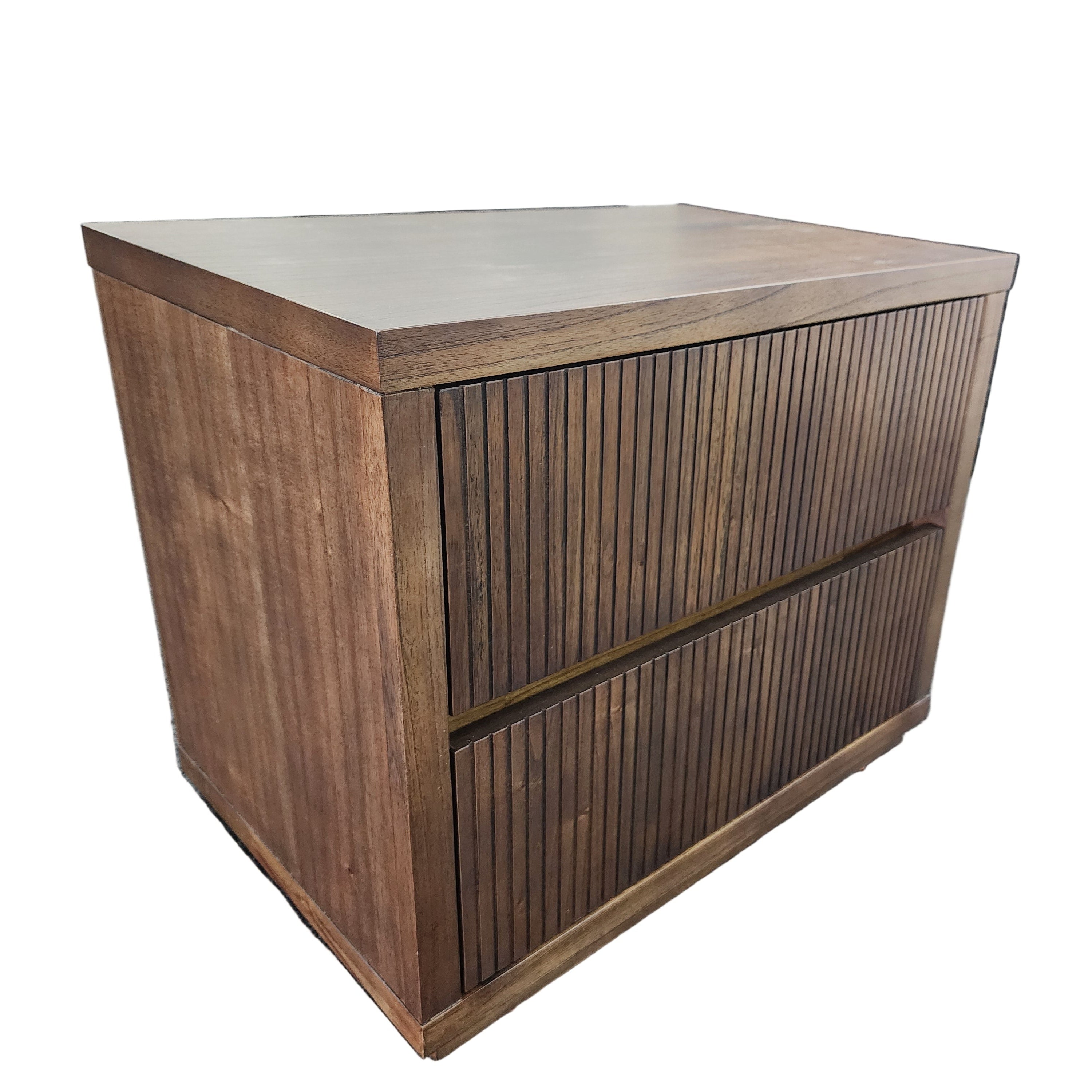 Flinders bed side chest in pecan finish AUS05