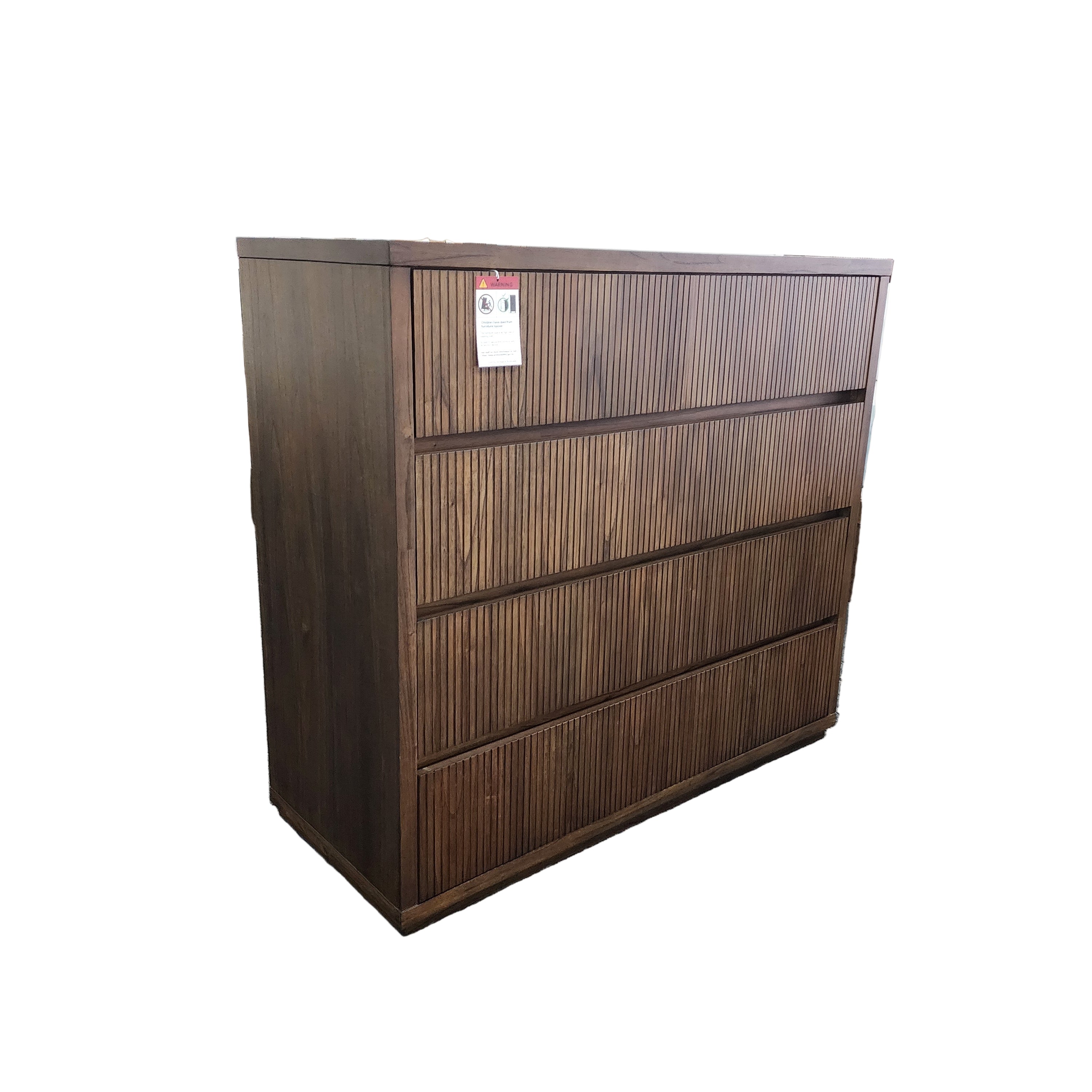 Flinders tall boy in pecan finish AUS06