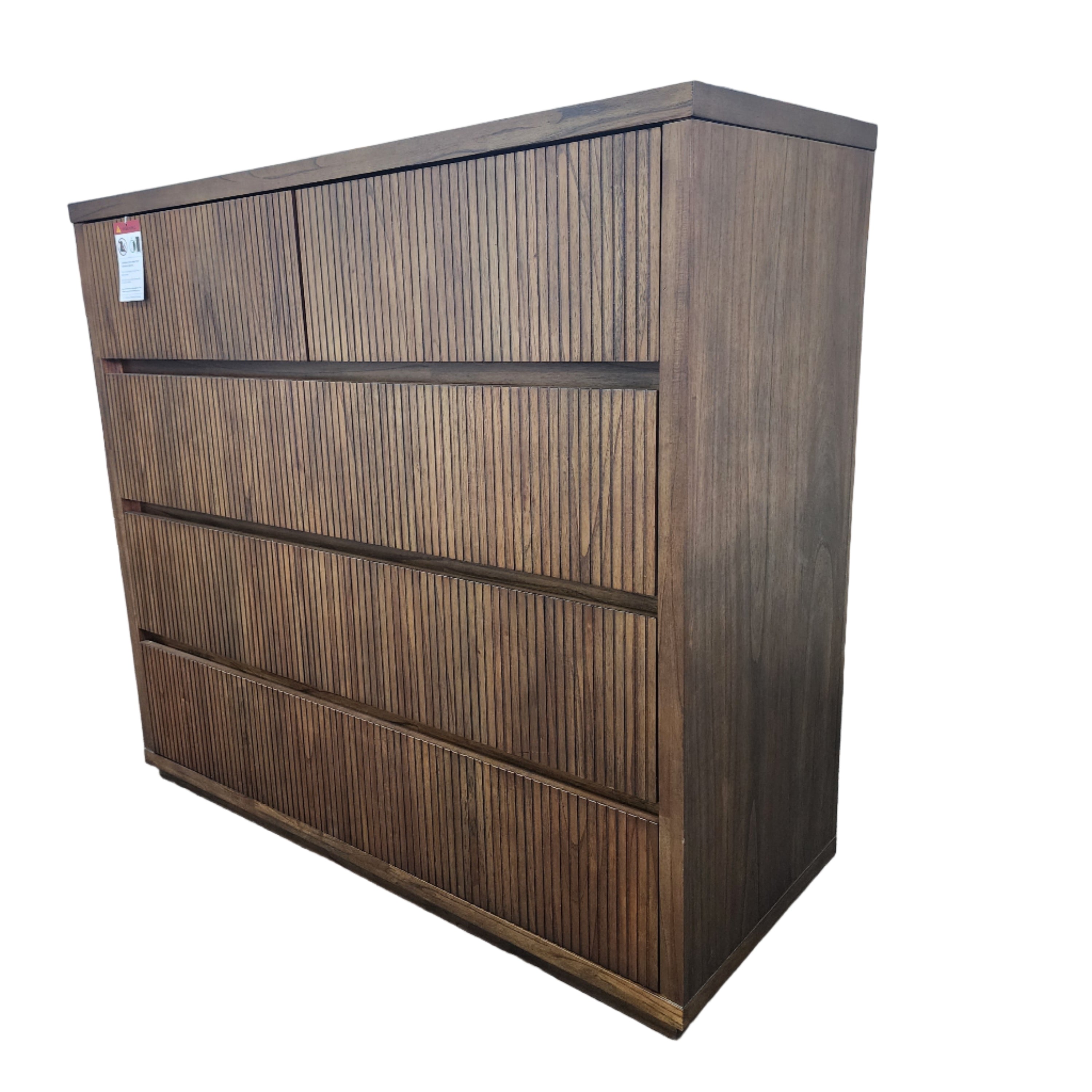 Flinders tall boy in pecan finish AUS06