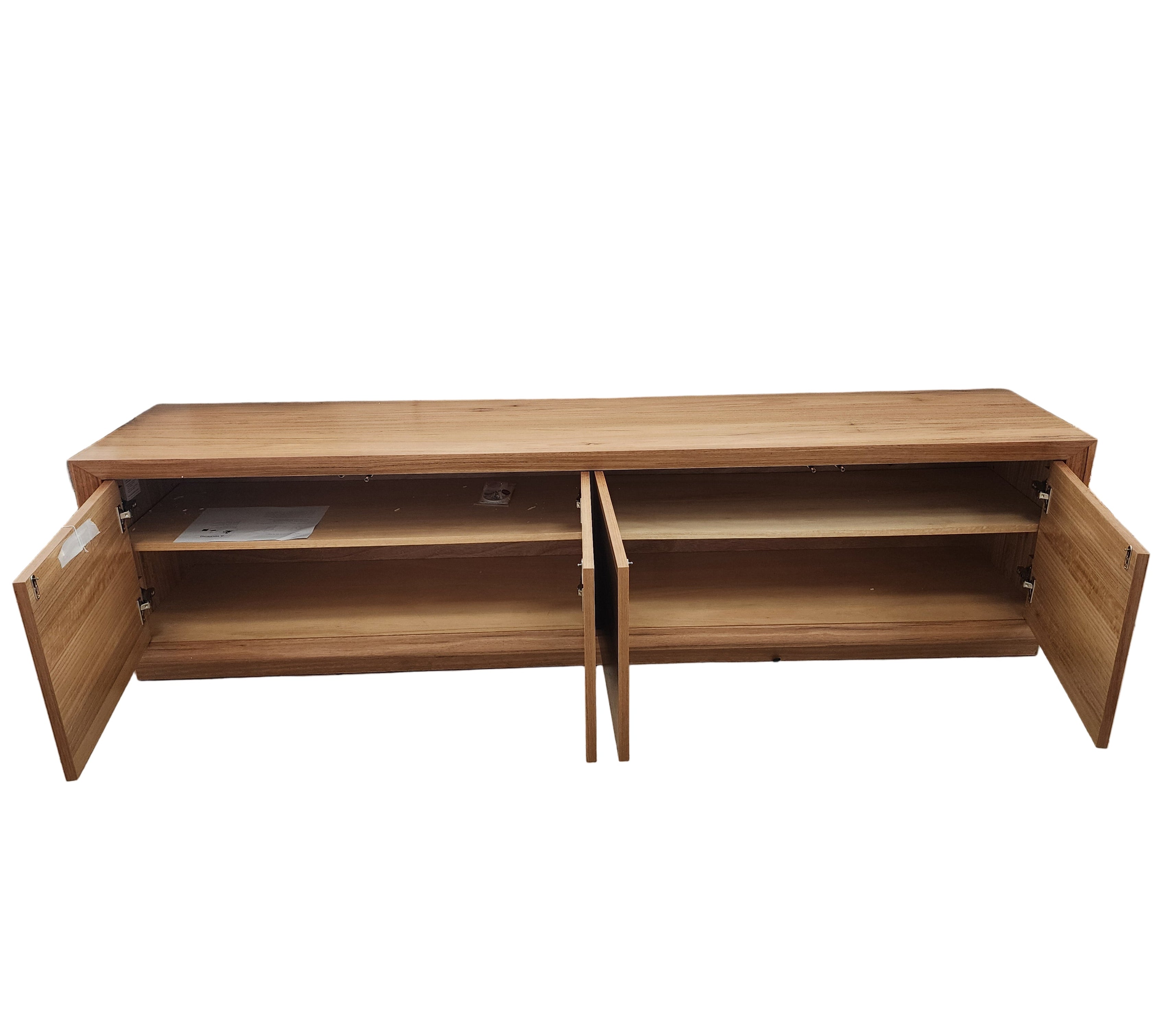 Sussex 220cm Long TV Unit In Australia Blackbutt Timber