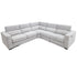 Fairmont Left Corner Sofa Bed With Electric Recliner In Light Grey