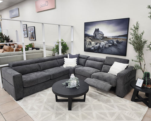 Fairmont Left Corner Sofa Bed  In Grey