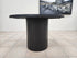 Athena 1200 round dining table in shadow black finish LU015