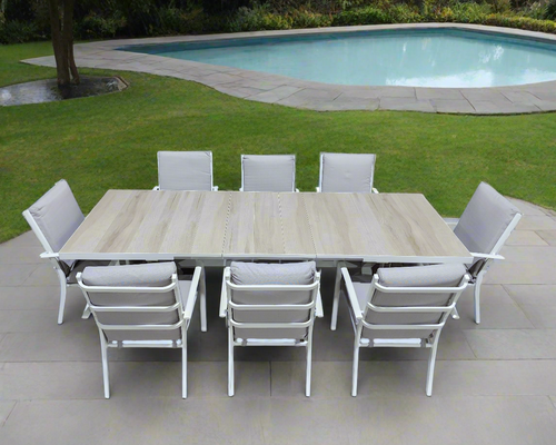 Lucia lucia 9 Piece Extension Table Package