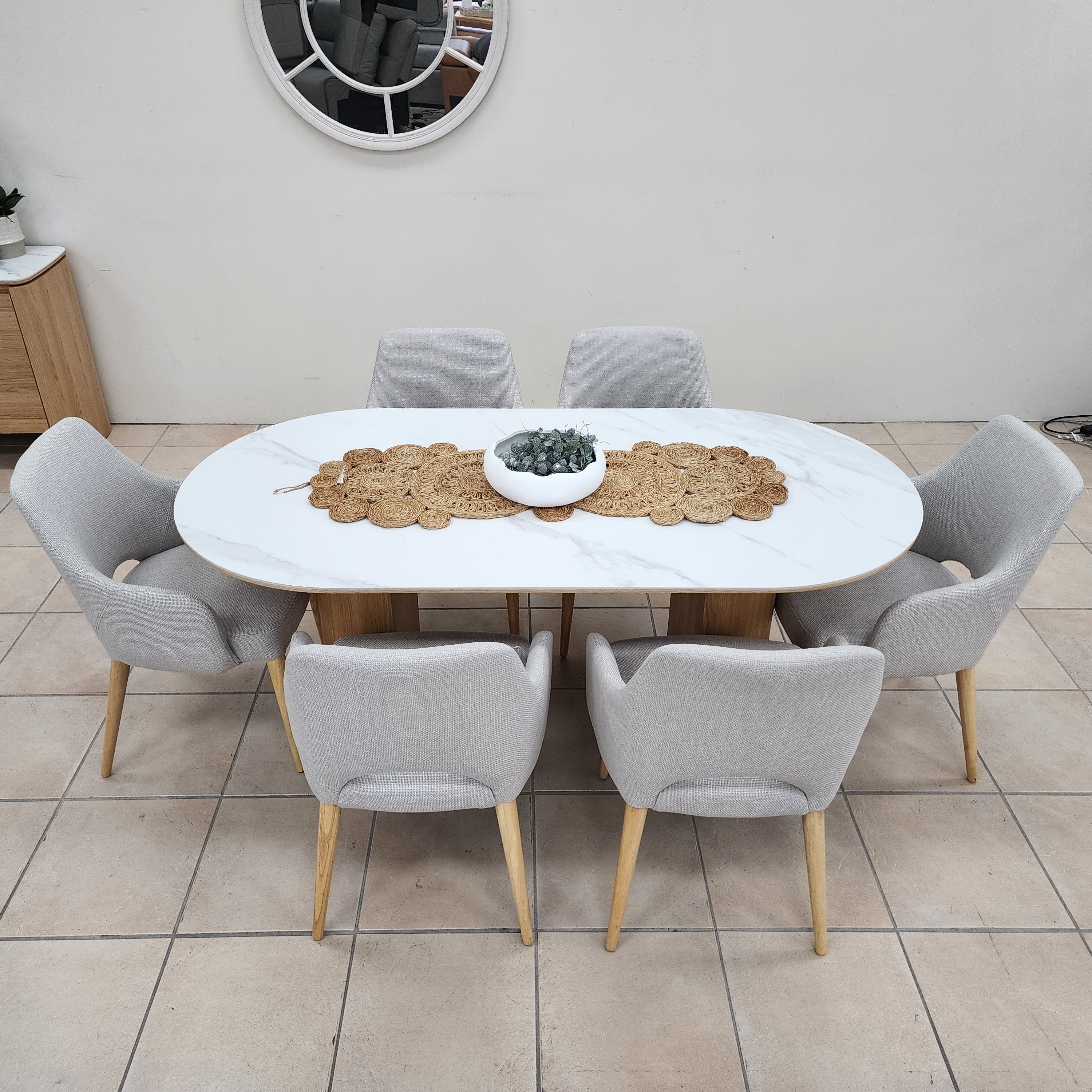 Stanford 7 Piece 210cm Table Dining Package