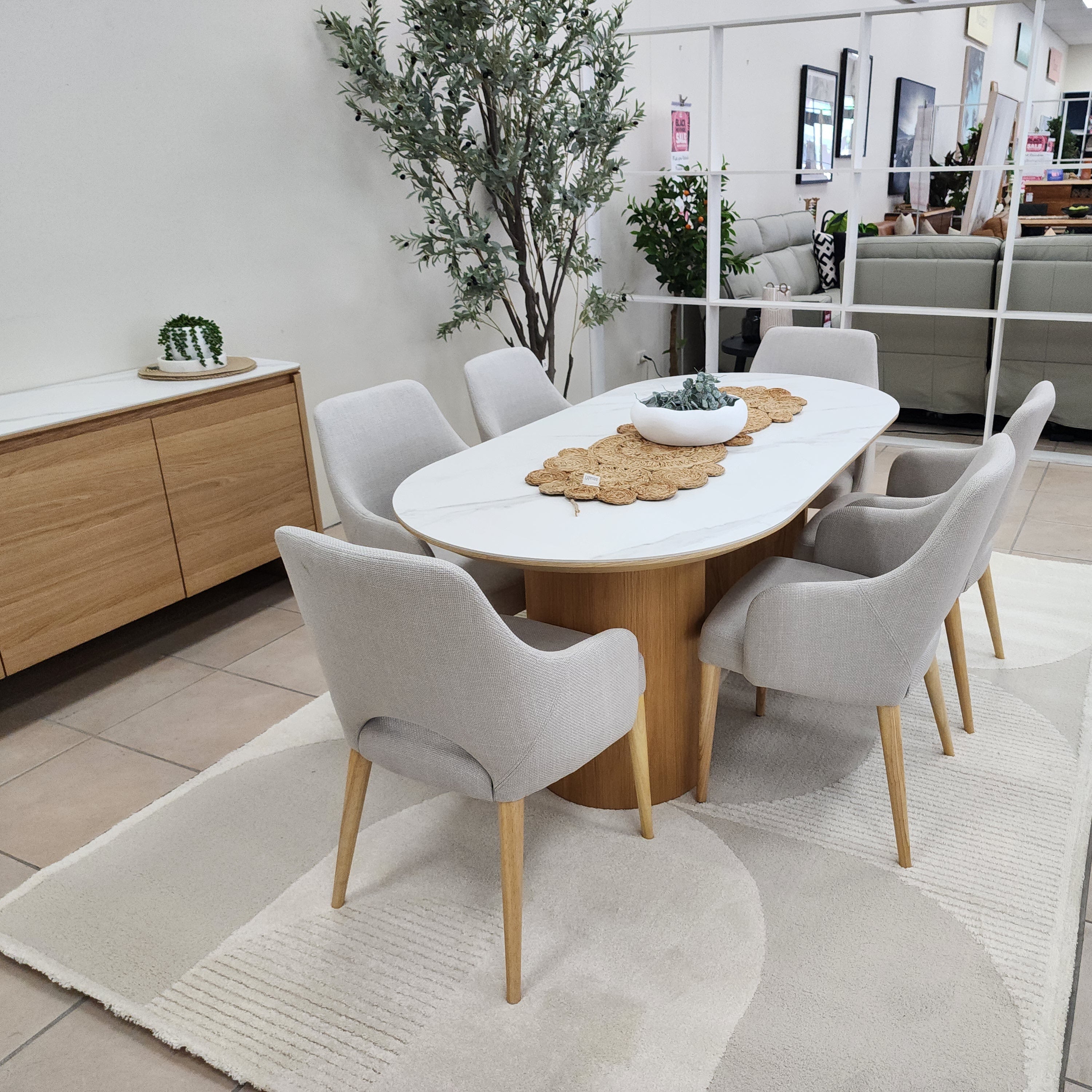 Stanford 7 Piece 180cm Table Dining Package