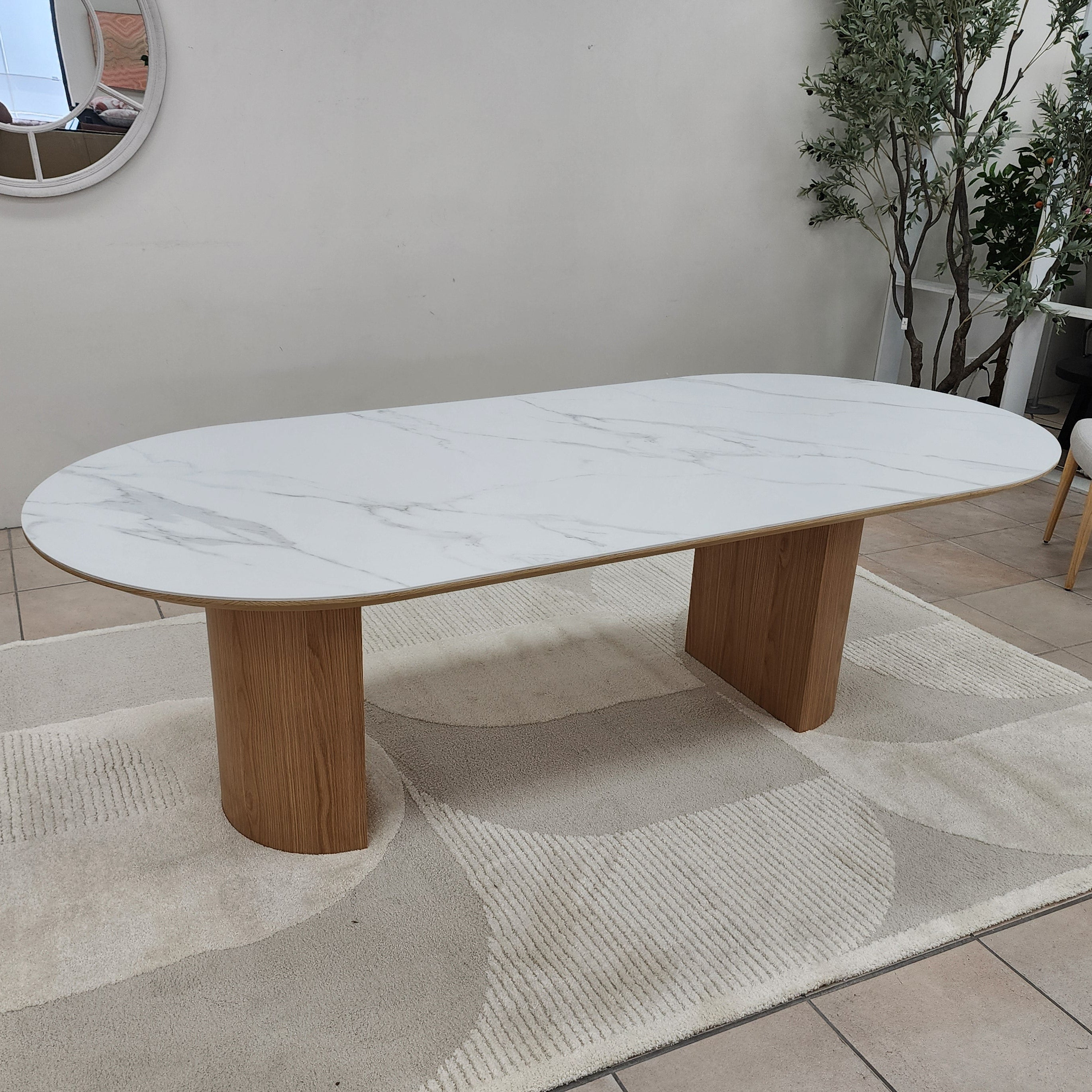 Stanford 210cm Dining Table With Ceramic Top