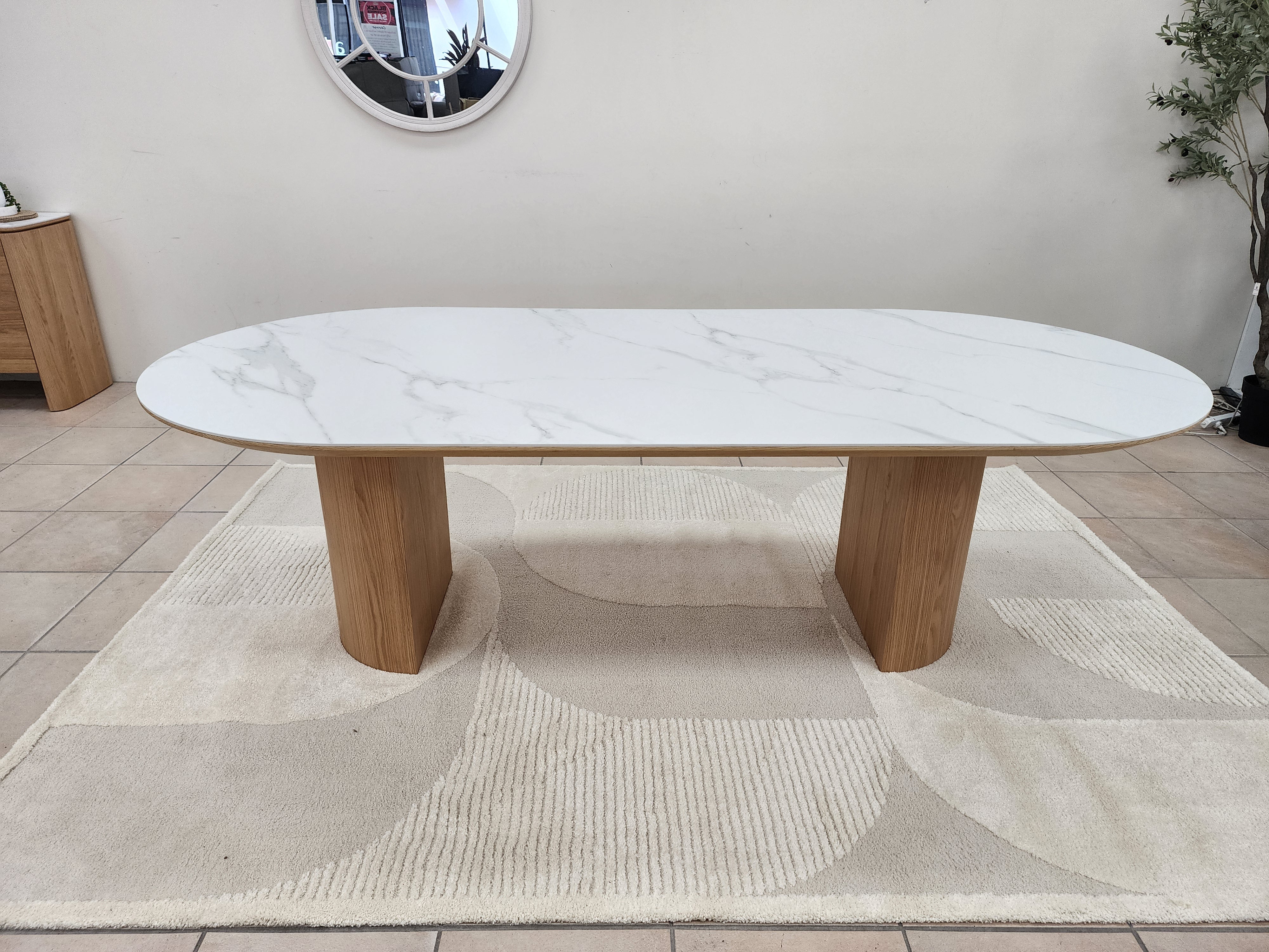 Stanford 210cm Dining Table With Ceramic Top