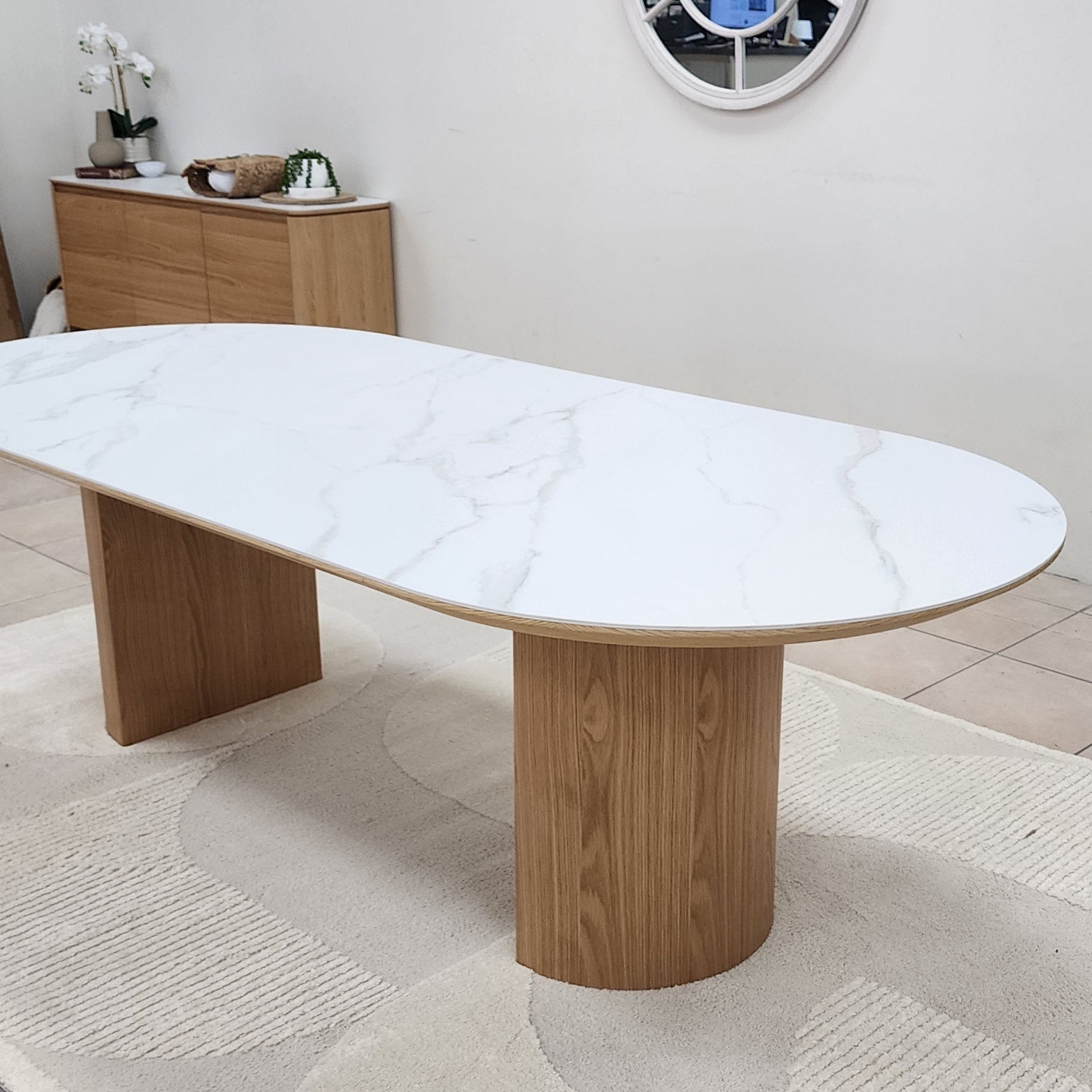 Stanford 240cm Dining Table With Ceramic Top