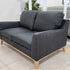Carson 2 Seater In Black Leather