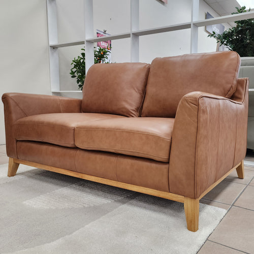 Carson 2 Seater In Tan Leather